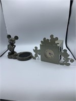 Mickey Mouse desk clock and cup holder