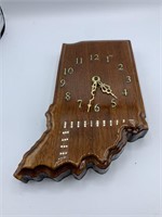 Wooden Indiana Clock