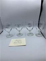 4 Indy 500/400 Winner glasses from 1999
