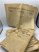 Early Greenfield Newspapers