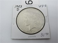1923-D Silver Peace Dollar  ***Tax Exempt***