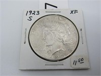 1923-S Silver Peace Dollar  ***Tax Exempt***