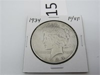 1934 Silver Peace Dollar  ***Tax Exempt***