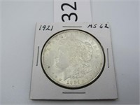 1921 Silver Morgan Dollar  ***Tax Exempt***