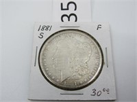 1881-S Silver Morgan Dollar  ***Tax Exempt***