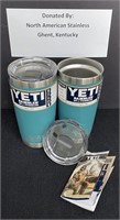 NEW Yeti Turquoise 20 oz. Rambler Mug-Pair