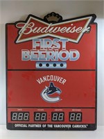 Budweiser First Beeriod Sign ( 31" H x 23" W)