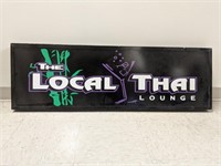 "The Local Thai Lounge" Sign(47" H x 15 " W x 1.5D