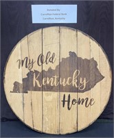 Barrel Lid My Old Kentucky Home Sign-NEW