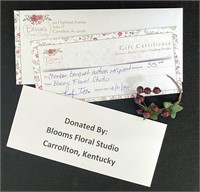 Blooms Floral Studio, Carrollton, KY-$35 Gift Cert