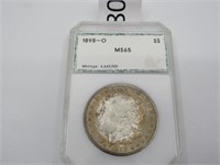 1898-O Silver Morgan Dollar Graded MS 65
