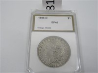 1895-O Silver Morgan Dollar Graded EF 40