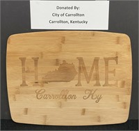 Carrollton KY Wood Home Cutting Board NEW