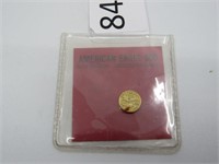 0.7 Gram Gold America Eagle $50 Mini Replica