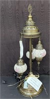 Turkish Mosaic Three (3) Bulb Table Lamp