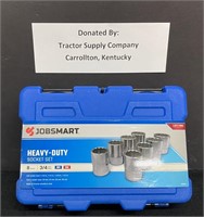 Jobsmart Heavy-Duty 8-pc Socket Set 3/4" Drive
