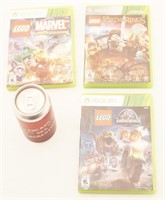 3 jeux Xbox 360 Lego
