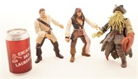 3 figurines Pirates des Caraïbes