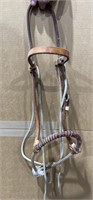 Leather Headstall with Bozel