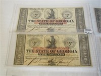 Lot of 10 - 1862 $5 Note, Milledgeville, GA