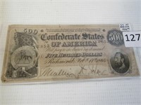 1964 Richmond $500 Confederate Note**Tax Exempt**