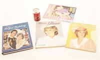 3 livres et 1 revue sur la princesse Diana