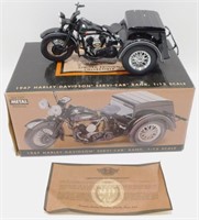 1947 Harley Davidson Die Cast Servi-Car Bank -