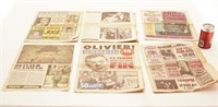 Lot de vieux journaux sur Olivier Guimond