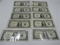 Lot of 10 - 1935 $1 Silver Certificates