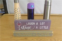 Coffee Sign, Wine Sign & Drink Bottles