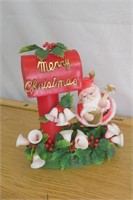 Vintage Santa & Mailbox Christmas Decor