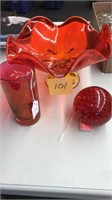 red glass items