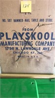 vintage Playskool hammer and nail table
