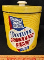 FUN DOMINO GRANULATED SUGAR TIN - VINTAGE