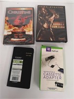 DVDs, cassette adapter, and planner for  2021/2022