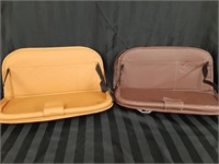 Leather Back Seat Car Organizer w/Tray for Kids