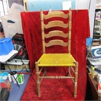 Vintage ladder back dining chair.