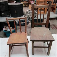 (2) Child size chairs.