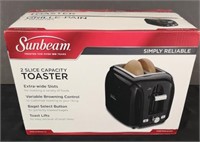 New inbox Sunbeam two sliced toaster.