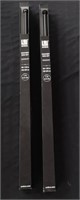 Two new Umbra Drapery rod sets 66-120 in