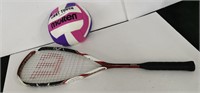 Wilson Racquet and Molten Volleyball