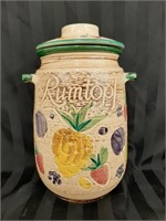 Rumtopf German Fruit Jar with Lid