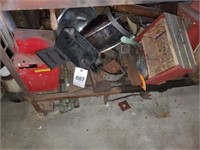 CONTENTS OF METAL ITEMS UNDER TABLE NOT TAGGED