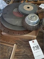 WIRE BRUSH ATTACHMENT- GRINDING WHEEL-