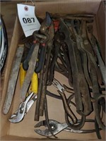 FLAT OF PLIERS- CUTTERS & RELATED ITEMS