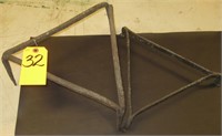 2 HAND FORGED FIRE GRATES