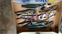 Box of misc. crescent wrenches and misc. tools