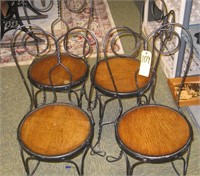 SET OF 4 VINTAGE SODA FOUNTAIN CHAIRS