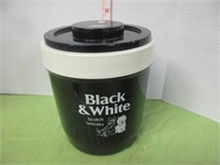 VINTAGE BLACK & WHITE SCOTCH WHISKEY ICE BUCKET