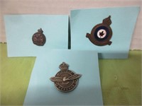 LOT OF 3 OLD MILITARY PINS